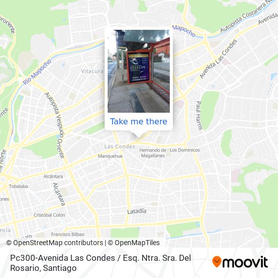 Pc300-Avenida Las Condes / Esq. Ntra. Sra. Del Rosario map