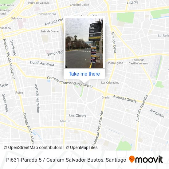 Mapa de Pi631-Parada 5 / Cesfam Salvador Bustos