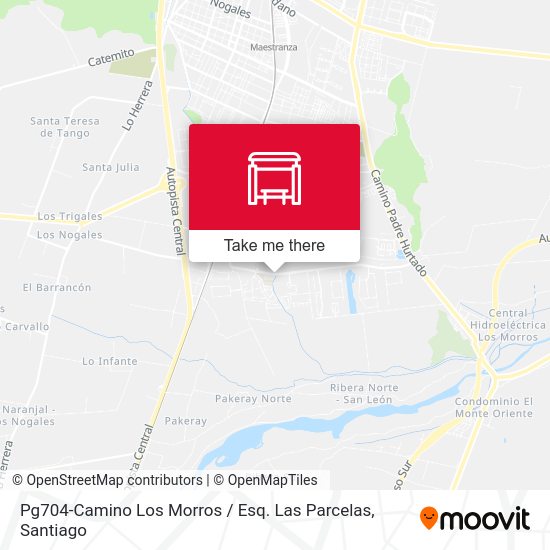 Pg704-Camino Los Morros / Esq. Las Parcelas map