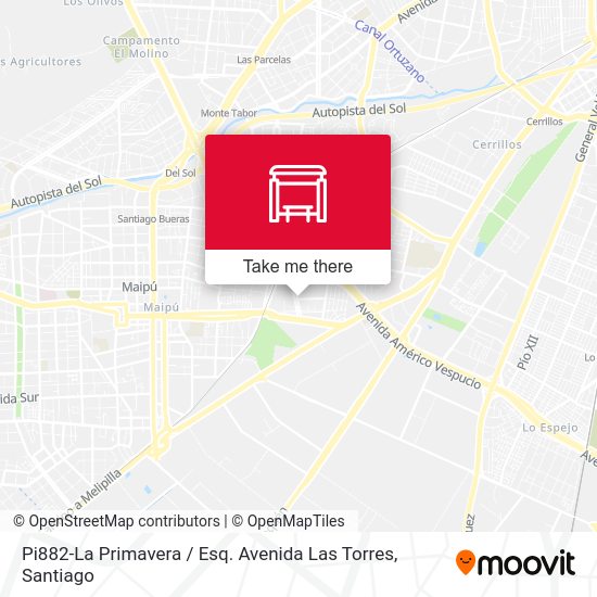 Mapa de Pi882-La Primavera / Esq. Avenida Las Torres
