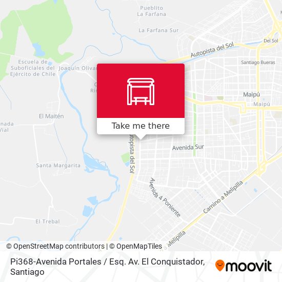 Pi368-Avenida Portales / Esq. Av. El Conquistador map