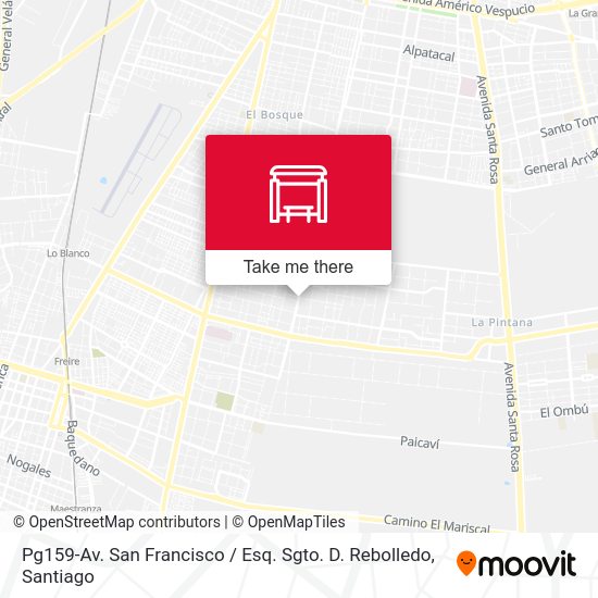 Pg159-Av. San Francisco / Esq. Sgto. D. Rebolledo map