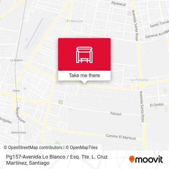 Pg157-Avenida Lo Blanco / Esq. Tte. L. Cruz Martínez map