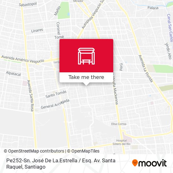 Pe252-Sn. José De La.Estrella / Esq. Av. Santa Raquel map