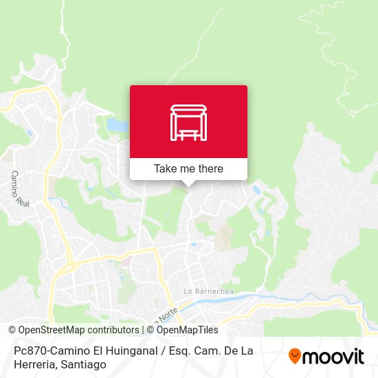 Pc870-Camino El Huinganal / Esq. Cam. De La Herreria map