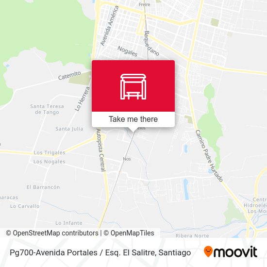 Mapa de Pg700-Avenida Portales / Esq. El Salitre
