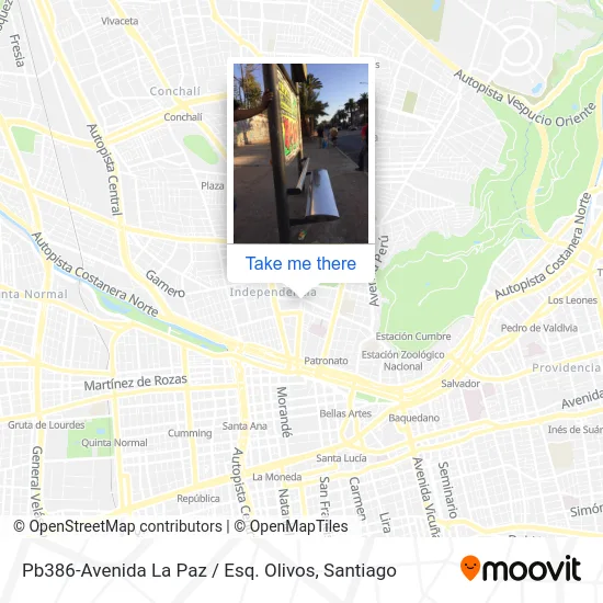 Pb386-Avenida La Paz / Esq. Olivos map