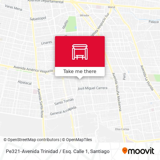 Pe321-Avenida Trinidad / Esq. Calle 1 map