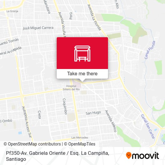 Mapa de Pf350-Av. Gabriela Oriente / Esq. La Campiña
