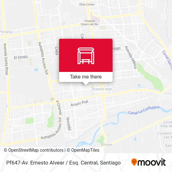 Pf647-Av. Ernesto Alvear / Esq. Central map