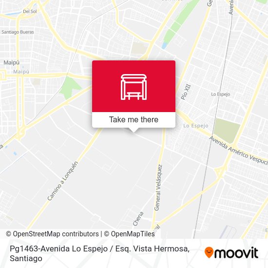 Pg1463-Avenida Lo Espejo / Esq. Vista Hermosa map