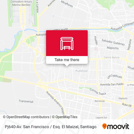 Mapa de Pj640-Av. San Francisco / Esq. El Maizal