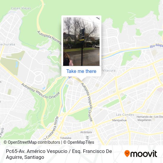 Pc65-Av. Américo Vespucio / Esq. Francisco De Aguirre map