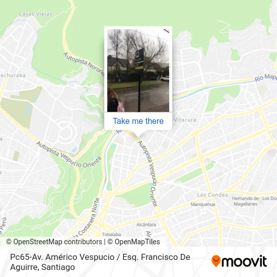Pc65-Av. Américo Vespucio / Esq. Francisco De Aguirre map