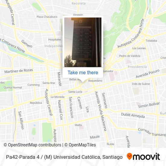 Pa42-Parada 4 / (M) Universidad Católica map