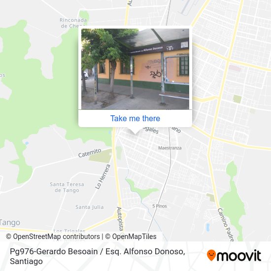 Pg976-Gerardo Besoain / Esq. Alfonso Donoso map