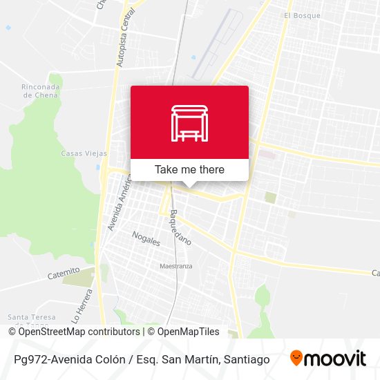 Mapa de Pg972-Avenida Colón / Esq. San Martín
