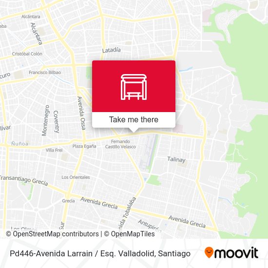 Pd446-Avenida Larrain / Esq. Valladolid map