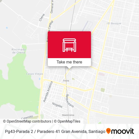 Pg43-Parada 2 / Paradero 41 Gran Avenida map