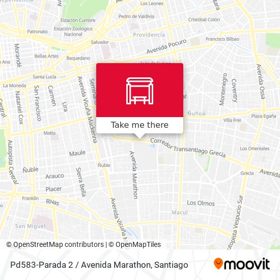 Pd583-Parada 2 / Avenida Marathon map