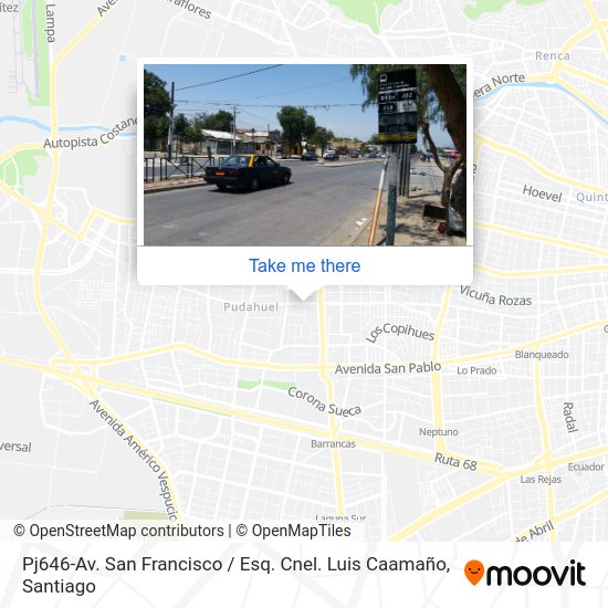 Pj646-Av. San Francisco / Esq. Cnel. Luis Caamaño map
