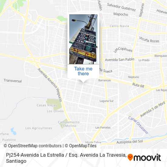 Pj254-Avenida La Estrella / Esq. Avenida La Travesia map