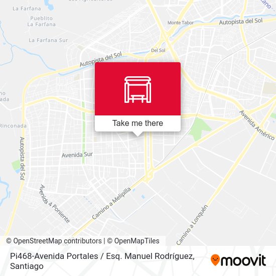 Pi468-Avenida Portales / Esq. Manuel Rodríguez map