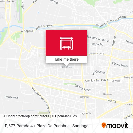 Pj677-Parada 4 / Plaza De Pudahuel map