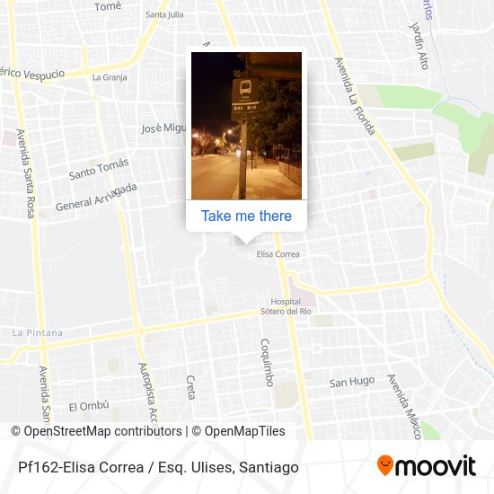 Pf162-Elisa Correa / Esq. Ulises map