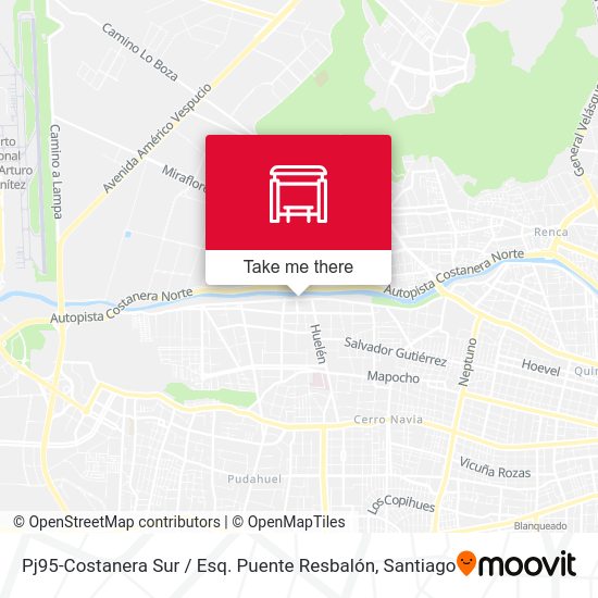 Mapa de Pj95-Costanera Sur / Esq. Puente Resbalón