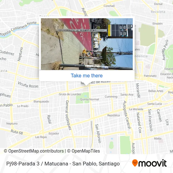Pj98-Parada 3 / Matucana - San Pablo map