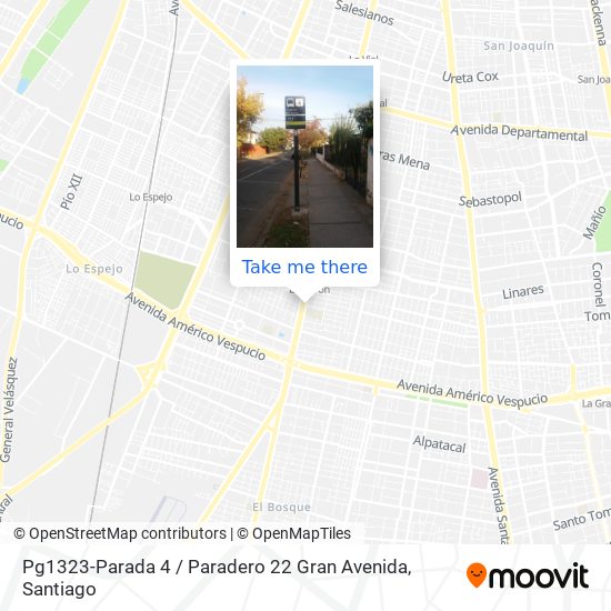 Pg1323-Parada 4 / Paradero 22 Gran Avenida map