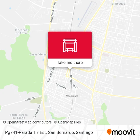 Pg741-Parada 1 / Est. San Bernardo map