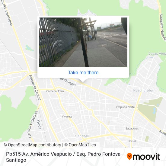 Pb515-Av. Américo Vespucio / Esq. Pedro Fontova map