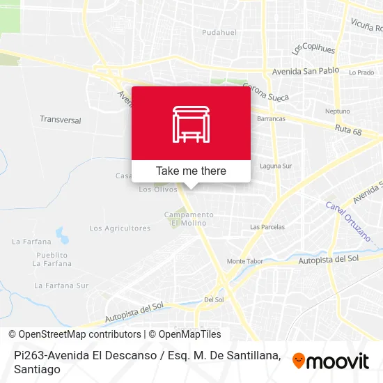 Pi263-Avenida El Descanso / Esq. M. De Santillana map