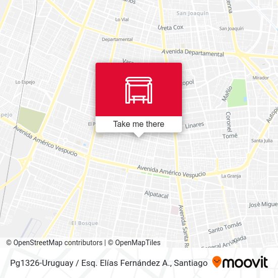 Mapa de Pg1326-Uruguay / Esq. Elías Fernández A.