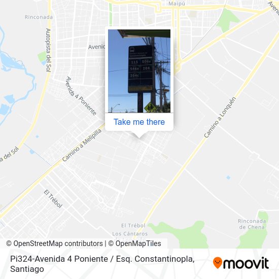 Mapa de Pi324-Avenida 4 Poniente / Esq. Constantinopla