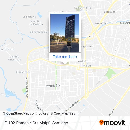 Mapa de Pi102-Parada / Crs Maipú