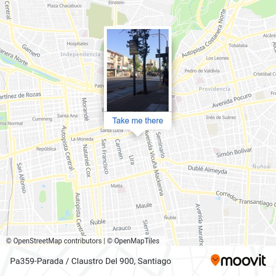 Pa359-Parada / Claustro Del 900 map