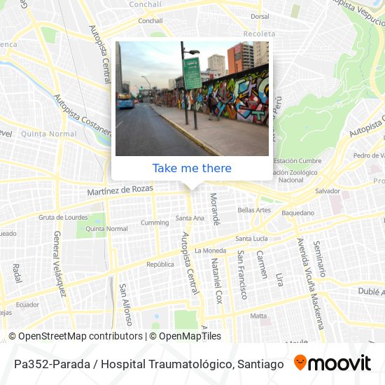 Pa352-Parada / Hospital Traumatológico map