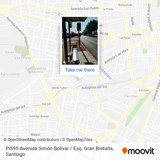 Mapa de Pi595-Avenida Simón Bolívar / Esq. Gran Bretaña