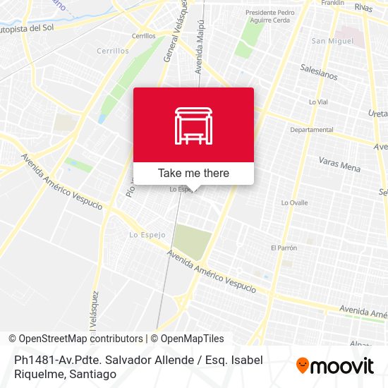 Ph1481-Av.Pdte. Salvador Allende / Esq. Isabel Riquelme map