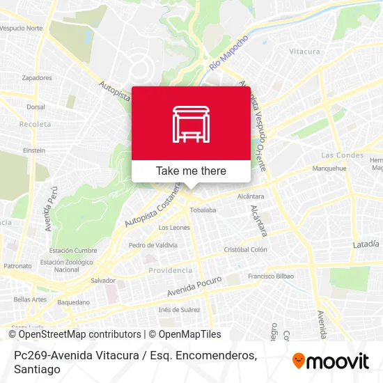 Pc269-Avenida Vitacura / Esq. Encomenderos map