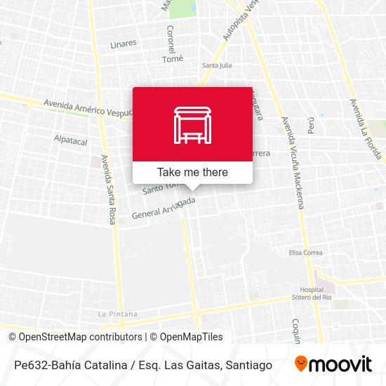 Mapa de Pe632-Bahía Catalina / Esq. Las Gaitas