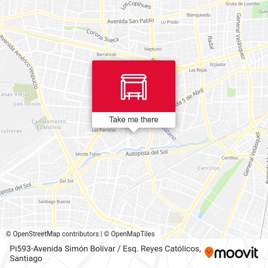 Pi593-Avenida Simón Bolívar / Esq. Reyes Católicos map