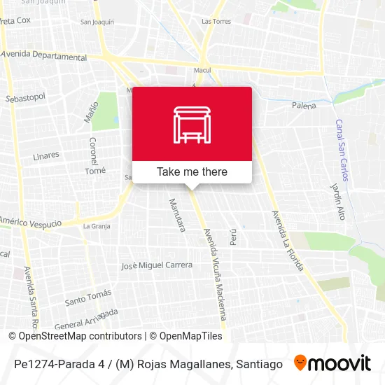 Pe1274-Parada 4 / (M) Rojas Magallanes map