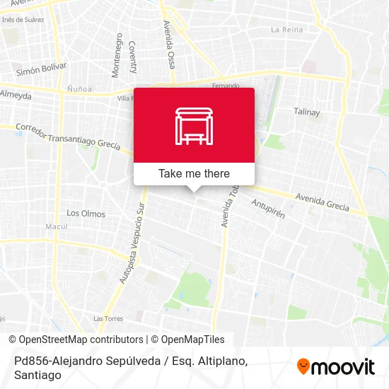 Pd856-Alejandro Sepúlveda / Esq. Altiplano map