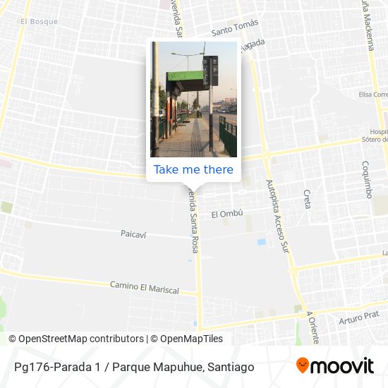 Pg176-Parada 1 / Parque Mapuhue map