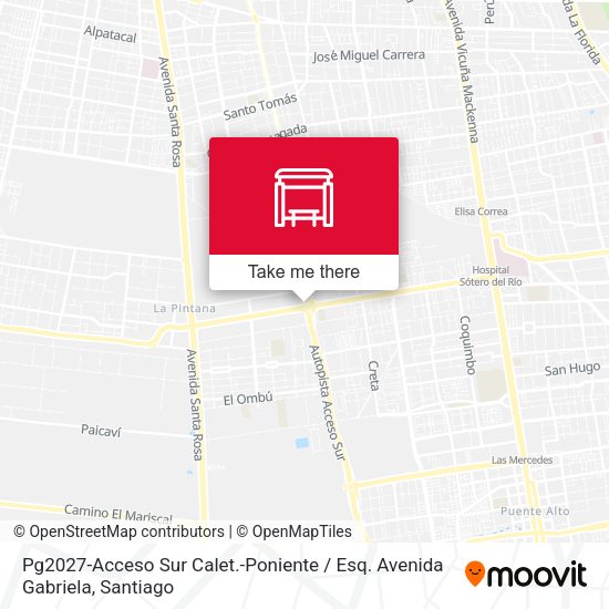 Pg2027-Acceso Sur Calet.-Poniente / Esq. Avenida Gabriela map