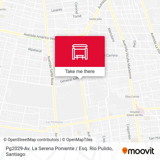 Pg2029-Av. La Serena Poniente / Esq. Río Pulido map